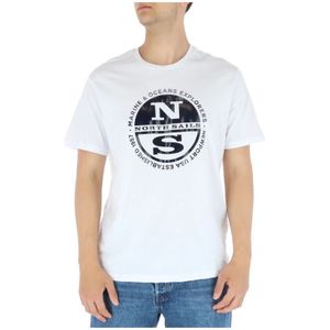 North Sails, Heren, Tops, Wit, Maat: M Katoen,