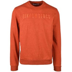 Bikkembergs, Heren, Sweatshirts & Hoodies, Rood, Maat: S Katoen,