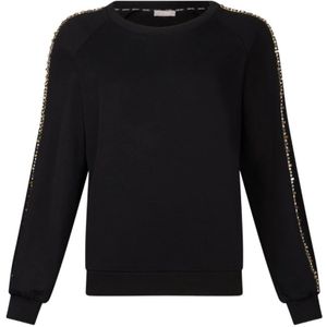Liu Jo, Dames, Sweatshirts & Hoodies, Zwart, Maat: S