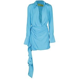 Gauge81, Dames, Jurken, Blauw, Maat: M Zijde,