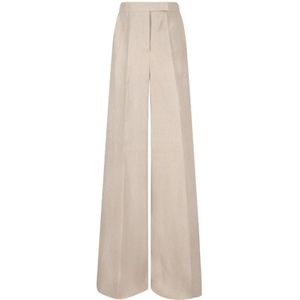 Max Mara, Dames, Broeken, Beige, Maat: M