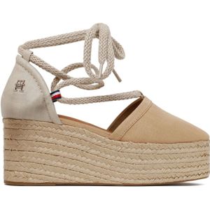 Tommy Hilfiger, Dames, Schoenen, Beige, Maat: 41 EU Linnen,