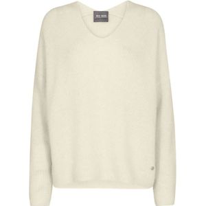 MOS MOSH - THORA - Oversized Gebreide Pullover - Met Ribboorden