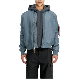 Alpha Industries, Heren, Jassen, Blauw, Maat: 2XL Denim,