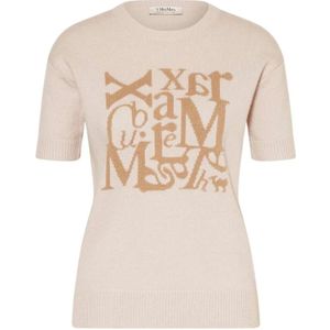 Max Mara, Dames, Truien, Beige, Maat: XS Wol,
