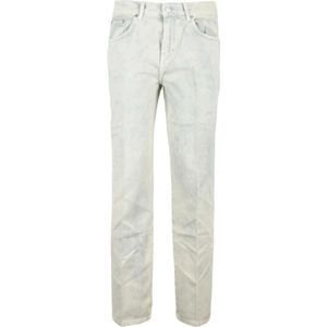 Moschino, Dames, Jeans, Beige, Maat: W28 Katoen,