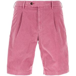 PT Torino, Heren, Korte broeken, Roze, Maat: L Corduroy,