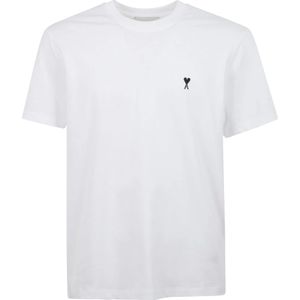 Ami Paris, Heren, Tops, Wit, Maat: 2XL Katoen,