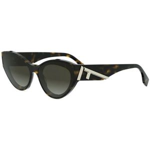 Fendi, Dames, Accessoires, Bruin, Maat: 62 MM