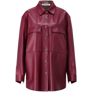 Darkpark, Dames, Jassen, Rood, Maat: M Leer,