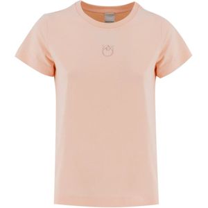Pinko, Dames, Tops, Roze, Maat: S Katoen,