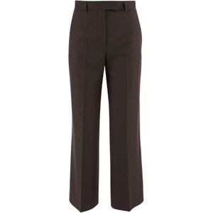 QL2 Quelledue, Dames, Broeken, Bruin, Maat: XS Wol,