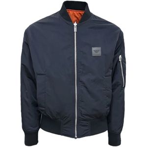 Emporio Armani, Heren, Jassen, Blauw, Maat: S