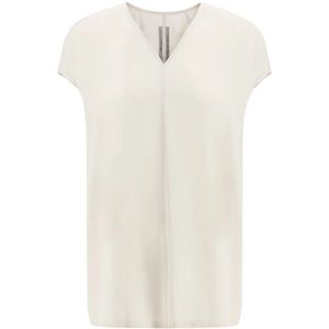 Rick Owens, Dames, Blouses & Shirts, Beige, Maat: M Zijde,