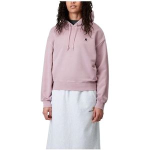 Carhartt Wip, Dames, Sweatshirts & Hoodies, Roze, Maat: S Katoen,