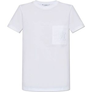 Max Mara, Dames, Tops, Wit, Maat: XS Katoen,