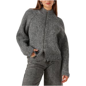 Wolmix - Vest - Met Rits - Hoge Kraag - Regular-fit