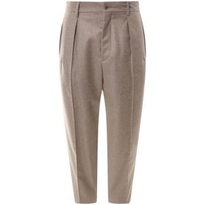 Giorgio Armani, Heren, Broeken, Beige, Maat: M Kasjmier,