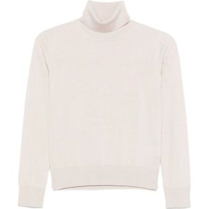 Alpha Studio, Dames, Truien, Wit, Maat: S Wol,