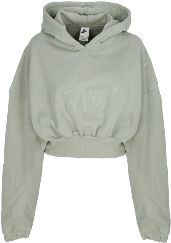 Nike, Dames, Sweatshirts & Hoodies, Groen, Maat: M Katoen,