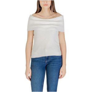 Only, Dames, Truien, Wit, Maat: M Poliester,