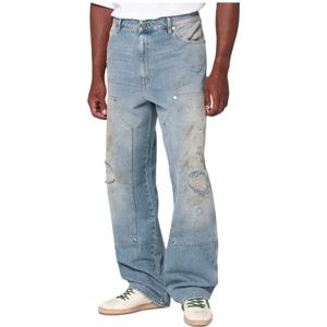 Golden Goose, Heren, Jeans, Blauw, Maat: M Katoen,