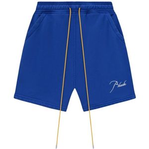 Rhude, Heren, Korte broeken, Blauw, Maat: XL Katoen,