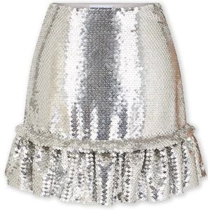 Rabanne, Dames, Rokken, Grijs, Maat: XS Polyamide,