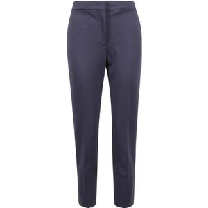 Max Mara, Dames, Broeken, Blauw, Maat: S Jersey,