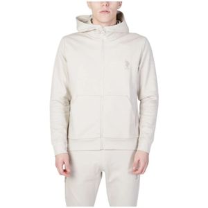 U.s. Polo Assn., Heren, Sweatshirts & Hoodies, Wit, Maat: L Katoen,
