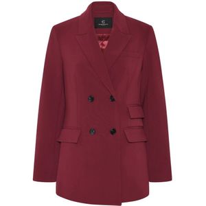 Bruuns Bazaar, Dames, Jassen, Rood, Maat: XS Leer,