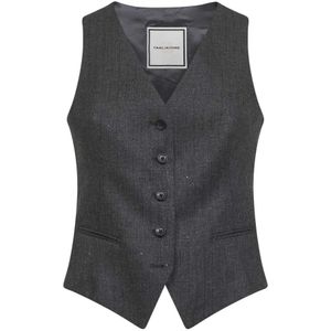 Tagliatore, Dames, Jassen, Grijs, Maat: XS Leer,