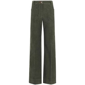 Victoria Beckham, Dames, Broeken, Groen, Maat: W26