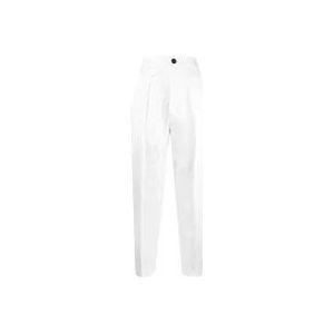 Dsquared2 Witte broek met hoge taille , White , Dames , Maat: XS