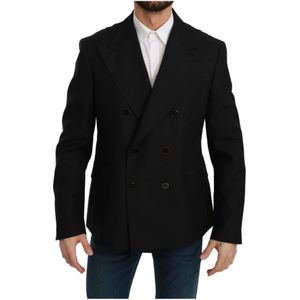 Dolce & Gabbana - Blazer - Zwart - Slanke Pasvorm - Gemaakt in Italië