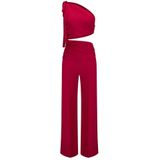 Nicowa - Amoliwa - Asymmetrische Jumpsuit - Rood