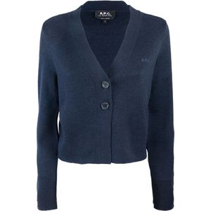 A.p.c., Dames, Truien, Blauw, Maat: M Wol,