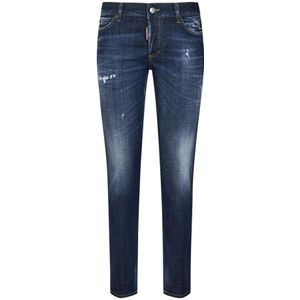 Dsquared2 Blauwe Skinny-Fit Jeans Aw24 , Blue , Dames , Maat: M