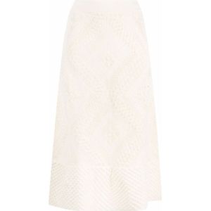 Jil Sander, Dames, Rokken, Beige, Maat: XS Katoen,