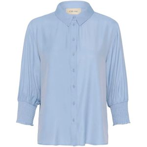 Cream, Dames, Blouses & Shirts, Blauw, Maat: S Nylon,