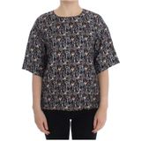 Dolce & Gabbana, Dames, Blouses & Shirts, Veelkleurig, Maat: M Zijde,