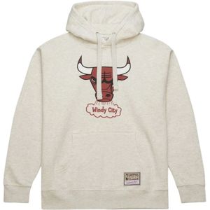 Mitchell & Ness, Heren, Sweatshirts & Hoodies, Beige, Maat: M Katoen,