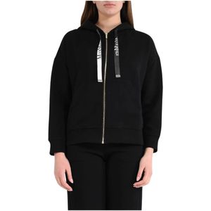 Max Mara, Dames, Sweatshirts & Hoodies, Zwart, Maat: XS Katoen,