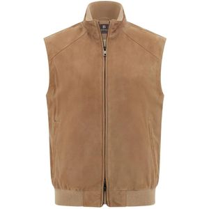 Boggi Milano, Heren, Jassen, Bruin, Maat: M Suède,