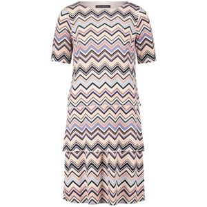 Betty Barclay - Bloemen Jurk - Veelkleurig - Korte Mouwen - Gelaagd, Elastisch, Polyamide