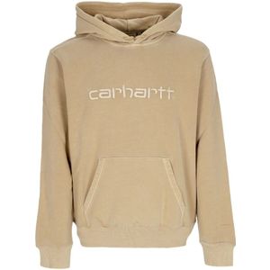Carhartt Wip, Heren, Sweatshirts & Hoodies, Beige, Maat: XL Katoen,