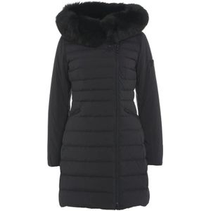 Peuterey Zwarte Jas Aw24 Damesmode , Black , Dames , Maat: L