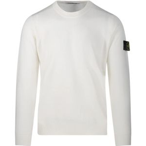Stone Island, Heren, Truien, Beige, Maat: L Katoen,