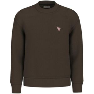 Guess, Heren, Sweatshirts & Hoodies, Bruin, Maat: S Katoen,