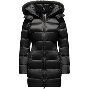 BomBoogie, Dames, Mantels, Zwart, Maat: 2XL Nylon,